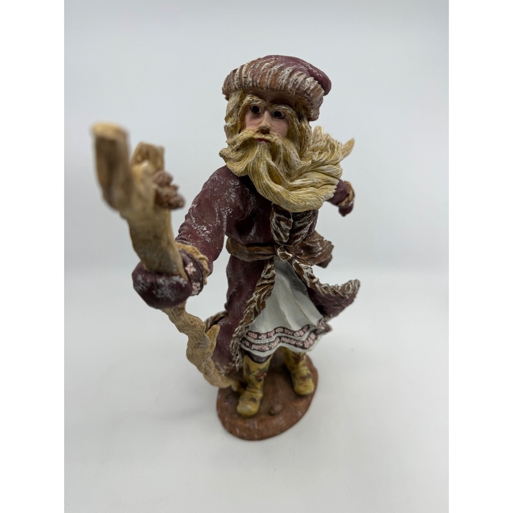 Duncan Royale Figurine Dedt Moroz History of Santa 1983 Resin Red White Large